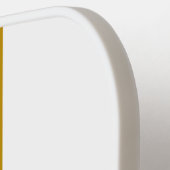 Hellrotes schwarzes Racing Streifen auf weiß Pickleball Schläger (Linke Seite)