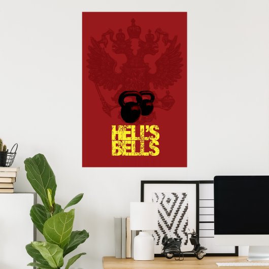 Hell's Bells - Kettlebell Poster (Heimbüro)