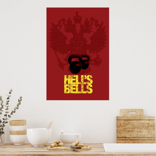 Hell's Bells - Kettlebell Poster (Küche)