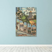 Hell's Canyon, Idaho - Große Briefszenen Leinwanddruck (Insitu (Holzboden))