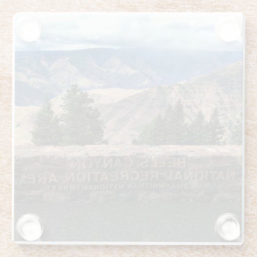 Hells Canyon Landschaftlich Byway, OR Glasuntersetzer (Rückseite)