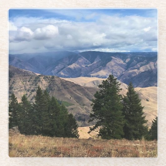 Hells Canyon Landschaftlich Byway, OR Glasuntersetzer (Vorderseite)