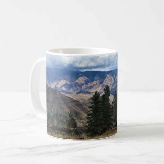 Hells Canyon Landschaftlich Byway, OR Kaffeetasse (Vorderseite Links)
