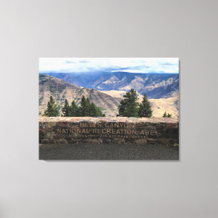 Hells Canyon Landschaftlich Byway, OR Leinwanddruck
