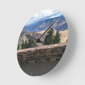 Hells Canyon Landschaftlich Byway, OR Runde Wanduhr (Winkel)