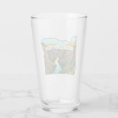 Hells Canyon Oregon Karte Glas (Rückseite)