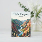 Hells Canyon, Oregon Postkarte (Stehend Vorderseite)