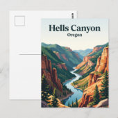 Hells Canyon, Oregon Postkarte (Vorne/Hinten)
