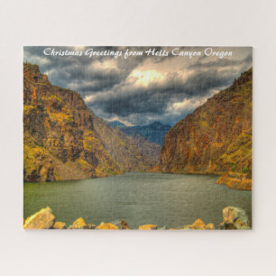 Hells Canyon Oregon. Weihnachtsgrüße Puzzle