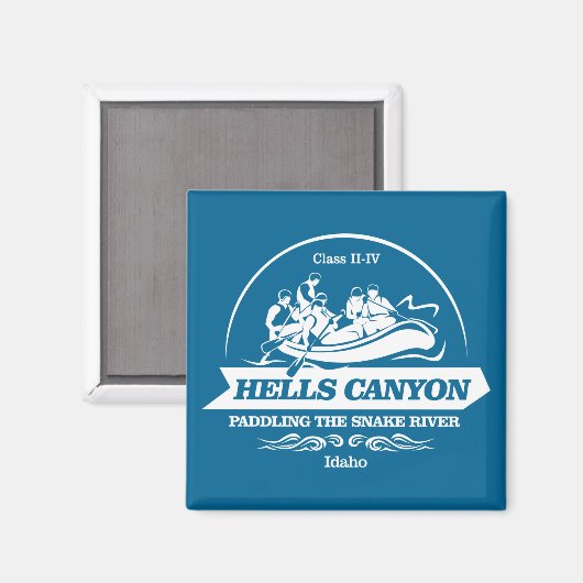 Hells Canyon (Rafting2) Magnet (Vorderseite/Rückseite)