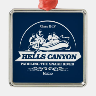 Hells Canyon (Rafting2) Ornament Aus Metall