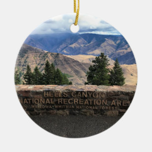 Hells Canyon Scenic Byway, OR Keramik Ornament