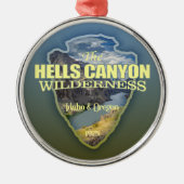 Hells Canyon WA (Pfeilspitzen) Ornament Aus Metall (Vorne)