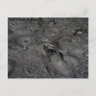 Hell's Gate Mud Pool Postkarte