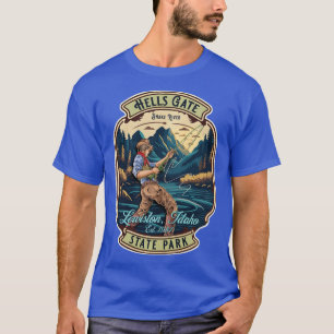 Hells Gate Staat Park Lewiston Idaho Fly Fishing S T-Shirt
