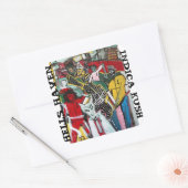 HELLS HAVEN INDICA KUSH QUADRATISCHER AUFKLEBER (Umschlag)