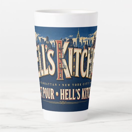 Hell's Kitchen Manhattan NYC Milchtasse (Vorderseite)