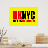 Hell's Kitchen New York City Logo Poster (Küche)