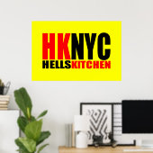 Hell's Kitchen New York City Logo Poster (Heimbüro)