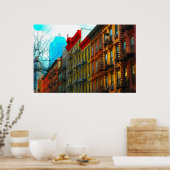 "Hells Kitchen Street" von Urban Gorilla Poster (Küche)