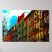 "Hells Kitchen Street" von Urban Gorilla Poster (Vorne)