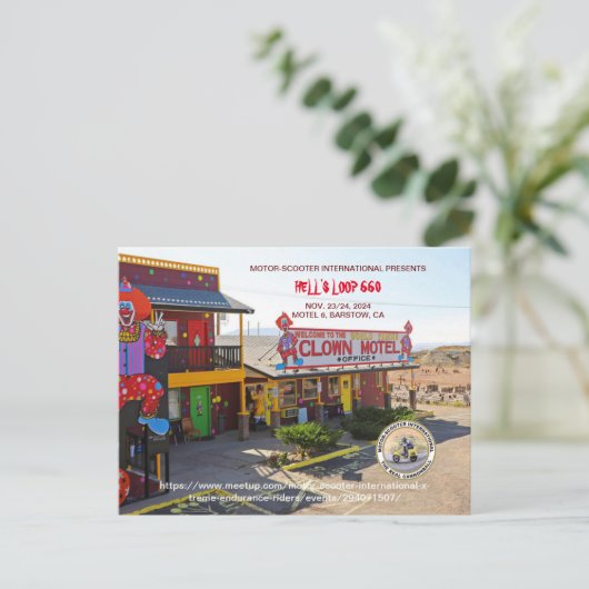 HELL'S LOOP 2024 POSTKARTE (Stehend Vorderseite)