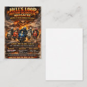 Hell's Loop 2026 Event Poster Visitenkarte (Vorne/Hinten)