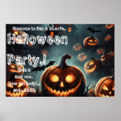 Hells Pumpkin Halloween-Party Poster (Vorne)