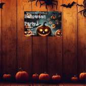 Hells Pumpkin Halloween-Party Poster