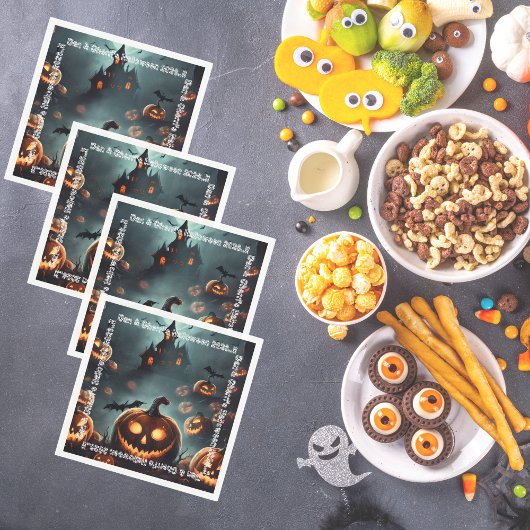 Hells Pumpkin Halloween-Party Serviette