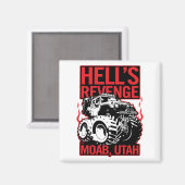 Hell's Rache Moab Utah Off Road 4x4 Abenteuer Magnet (Vorderseite/Rückseite)