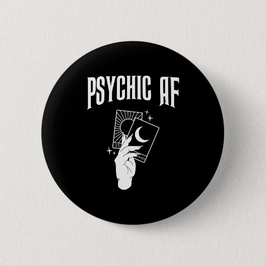 Hellseher Af Lustiges New Age Okkult Tarot Hellseh Button (Vorderseite)