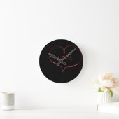Hellseher Runde Wanduhr (Zuhause)