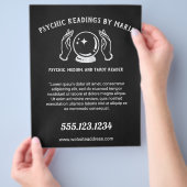 Hellseher Tarotkartenleser Flyer (Hand)