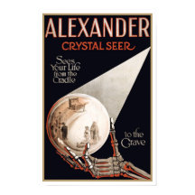 Hellseherei von Alexander, 1910. Vintage-Magie