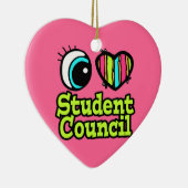 Hellseherherz I Liebe Studentenrat Keramikornament (Rechts)