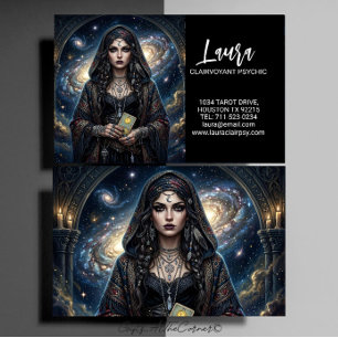 Hellseherisches Tarot-Karten-Geschäft Visitenkarte