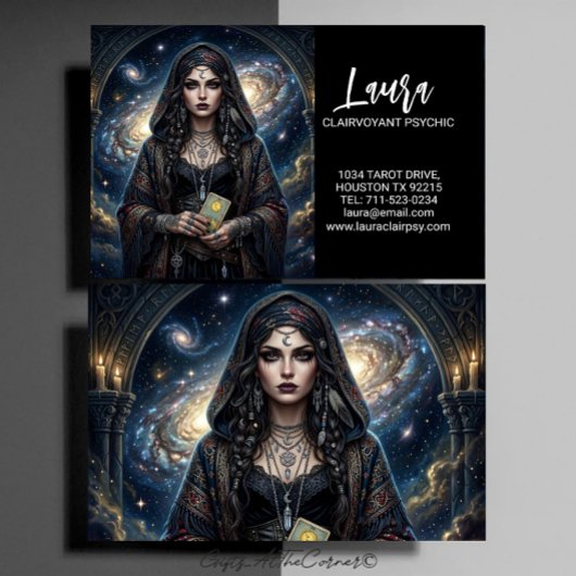 Hellseherisches Tarot-Karten-Geschäft  Visitenkarte