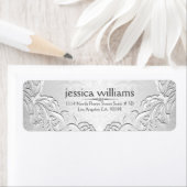 Hellsilbergrauer Blumenrahmen (Insitu)