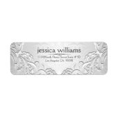 Hellsilbergrauer Blumenrahmen (Vorne)