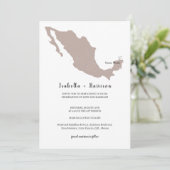 HELLSTE Mexico Hochzeitseinladung Einladung (Stehend Vorderseite)