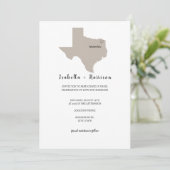 HELLSTE TEXAS Hochzeits-Einladung Einladung (Stehend Vorderseite)