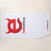 Hellvetica – Logo Strandtuch (Vorderseite)