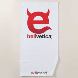 Hellvetica – Logo Strandtuch