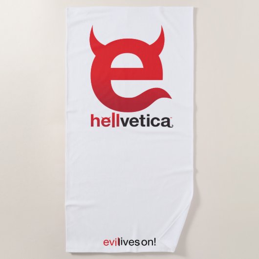 Hellvetica – Logo Strandtuch (Vorderseite)
