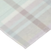 Hellviolett Türkis Kariert Tartan Muster  Tischdecke (Schrägansicht)