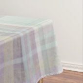 Hellviolett Türkis Kariert Tartan Muster  Tischdecke (Beispiel)