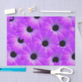 Hellviolette Blumen Seidenpapier (Handwerk)
