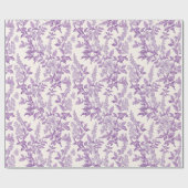Hellviolette Chinoiserie-Decoupage Geschenkpapier (Flach)