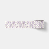 Hellviolette Chinoiserie-Decoupage Satinband (Vorderseite)